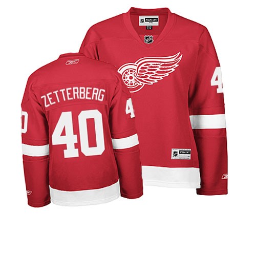 Detroit Red Wings NHL Jersey #40 Henrik Zetterberg Women's Size L Red by  Reebok